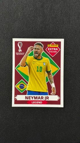 Figurinha Legend Bordo Neymar Jr (Brasil) 2022 - Rara - Perfeito Estado