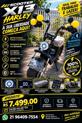 Scooter Eletrica X13 1000w 2025