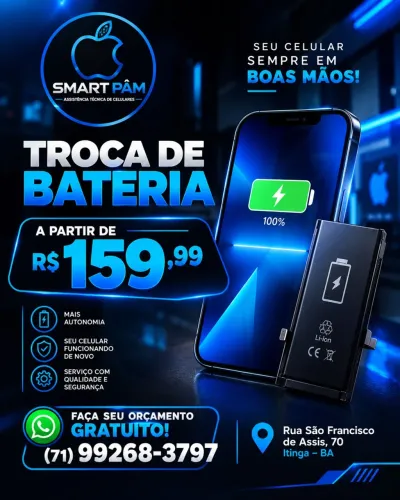 Bateria com problema? Vem que a gente resolve! 
