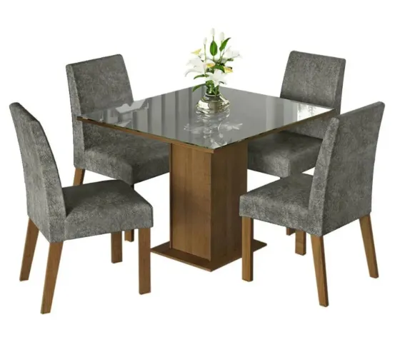 Mesa com 4 cadeiras nova na caixa na promoção só hoje 