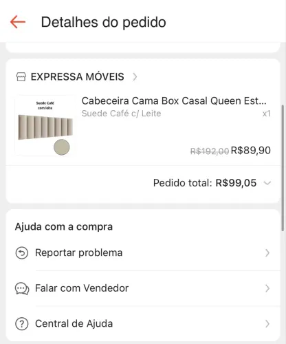 Cabeceira cama tecido
