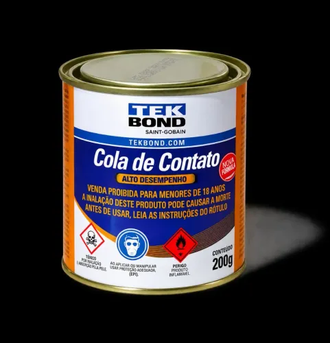 Cola de contato Tek Bond alto desempenho, 200g