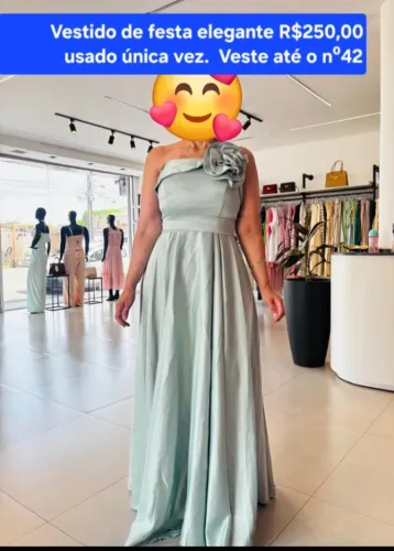 Vestido elegante de festa - contato *