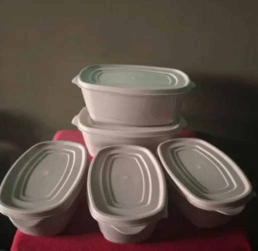 Kit de vasilhas retangulares