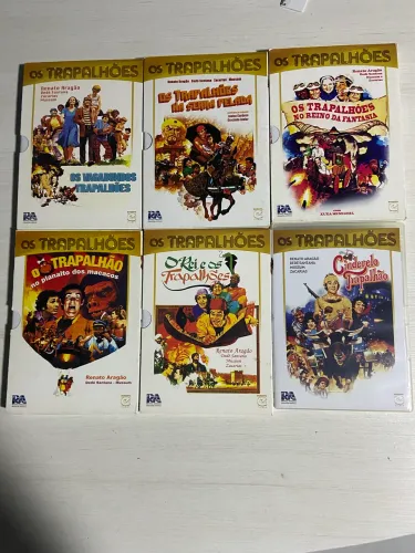 6 DVDs trapalhões perfeito estado 