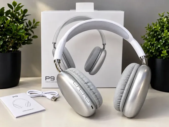 PRATA -P9- Fone de ouvido bluetooth air-s/fio wireless headphone |Aj-D24
