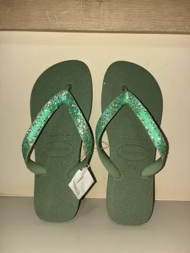 Chinelo Havaianas Top Glitter Neon