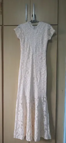 Vestido branco longo