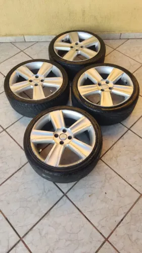 Oportunidade, Rodas da Cross aro 17 4x100 com pneus 205/40/17 (brindes), Aceito trocas Cha