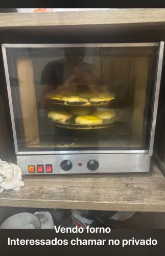 Forno Elétrico com Grill Rotativo (Assador Vertical/Rotativo de Bancada)