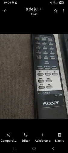 Controle remoto original Sony RM D65 CD PLAYERS