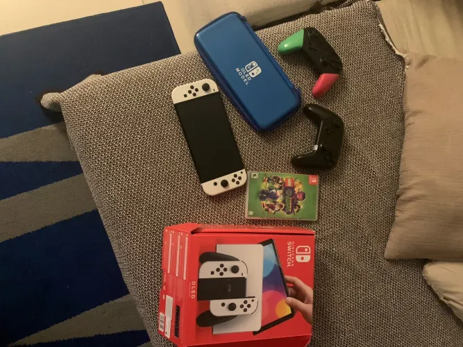 Nintendo Switch OLED + 2 Controles Originais + Lego DC Super Villains