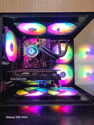 PC Gamer Ryzen 5 5500 Radeon RX 7600 XFX 16GB Novo