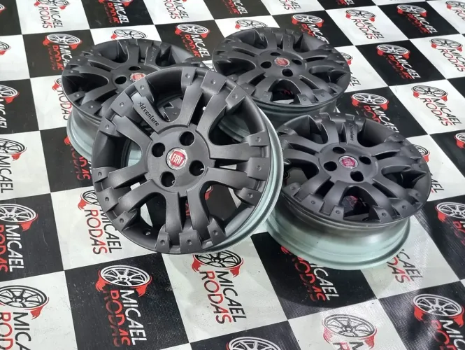 Jogo de rodas aro 15 Fiat Strada palio idea adventure Originais 4x98 Zeradas 
