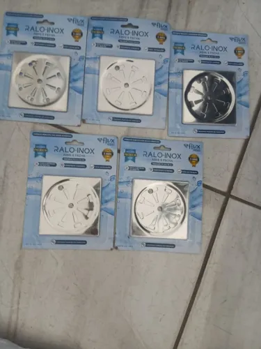 Ralo inox abre e fecha 10×10 5 unidades RS 15,00 cada