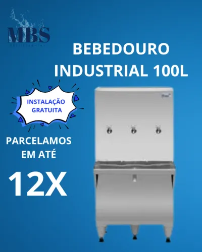 Bebedouro industrial de 100 litros