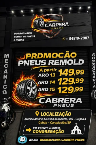 Promoção de Pneus remold