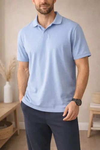 Camisa Azul Masculino M n44