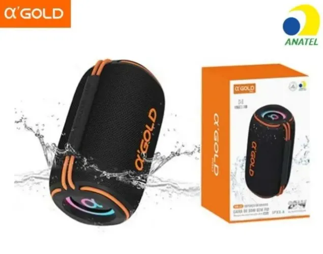 Caixa de Som sem Fio A'Gold 20W