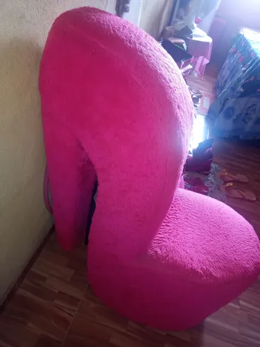 Poltrona de salto rosa