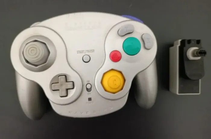 Controle Wavebird Platinum Gamecube (Original)