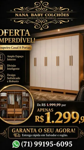 Roupeiro Casal 8 portas