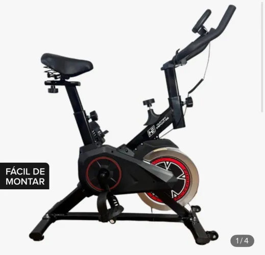 Bicicleta Ergométrica Spinning Academia Bike Profissional Cor Preto SEMI NOVA