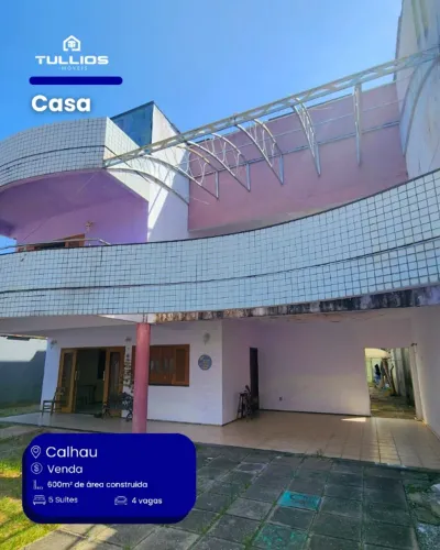 Casa com 6 suítes no Quintas do Calhau Lote de 800m2