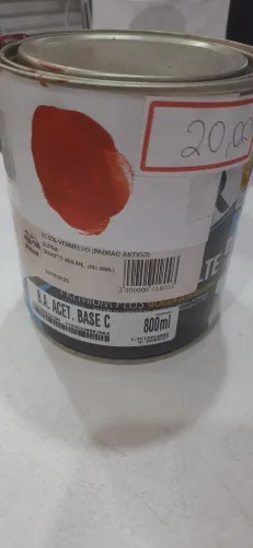 SALDÃO Esmalte Luks Base Acetinado cor Vermelho 800ml
