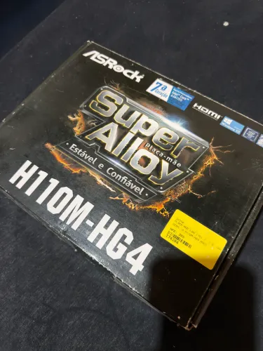 Kit Intel I3 7100, placa mãe asrock, 4gb memória ddr4