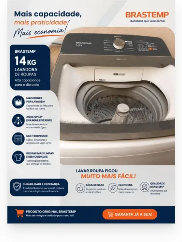 Máquina de lavar Brastemp