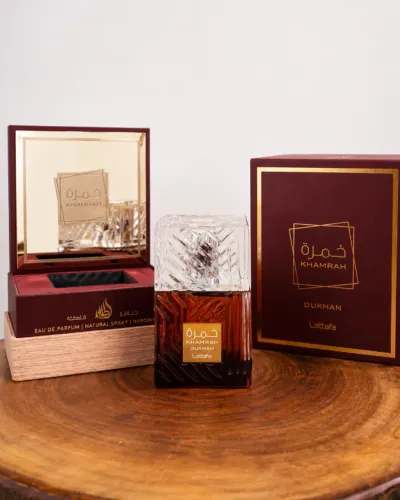 Perfume Lattafa Khamrah Dukhan 100ml Novo Lacrado