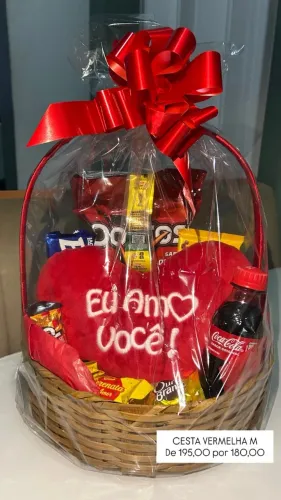 Cesta Paixão Vermelha - Tamanho M