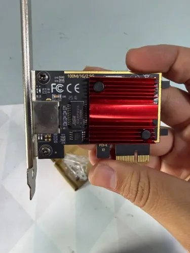 Placa de Rede Gigabit Ethernet 2.5G PCI-E X1 (Com Low Profile)