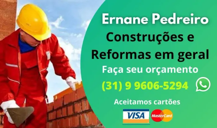 Pedreiro Profissional Sabará e região metropolitana