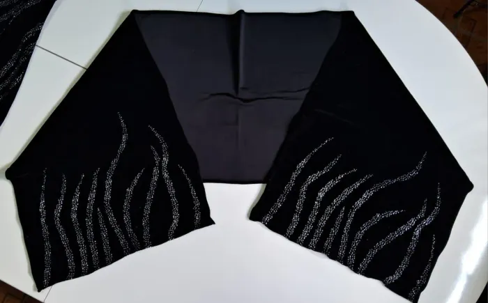 Vestido de festa - Preto com Strass - 38/40