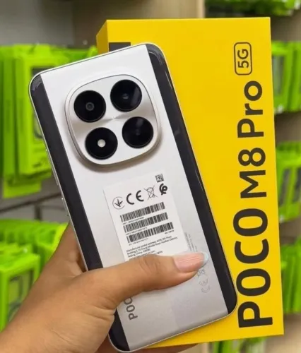 Celular Xiaomi Poco M8 Pro 5G 256GB 8GB - Prata - Lacrado com Garantia, loja física 