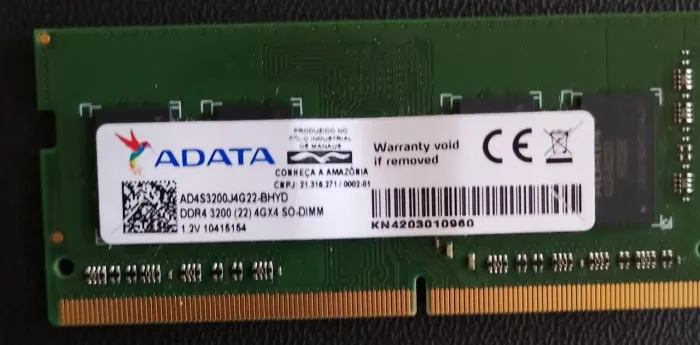 Memória RAM excelente ddr4