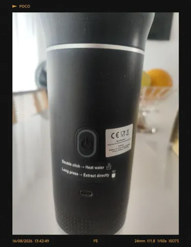 Cafeteira recarregável e portátil