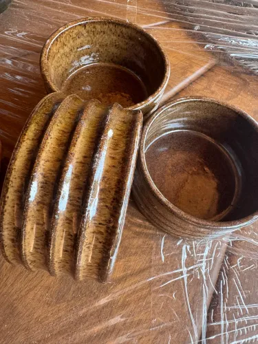 Kit conjunto com 06 ramequim alto para sobremesa molhos sopas 