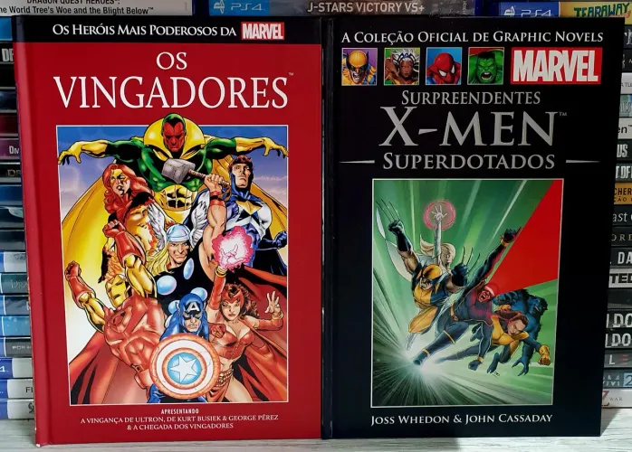 Combo 2 HQs Capa Dura Salvat Vingadores + X-Men