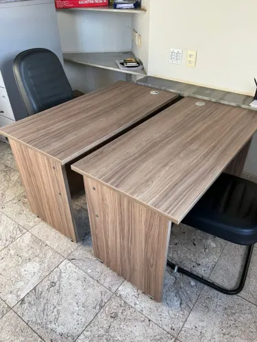 Mesa de Escritório MDF Escuro premium