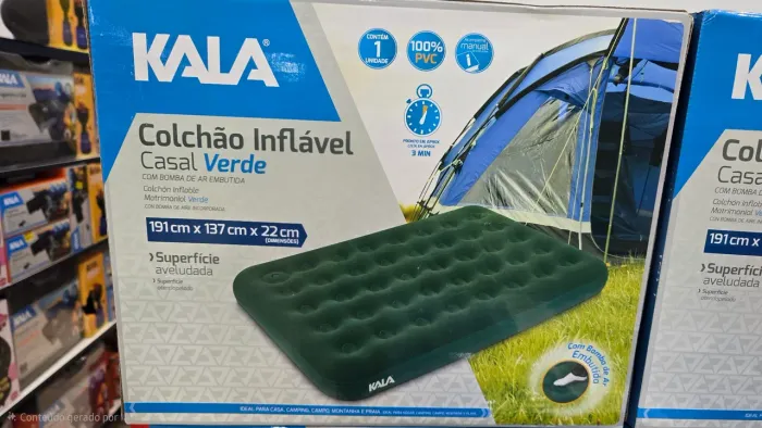Colchão inflável casal com Bomba de Ar