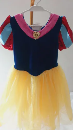 Vestido Branca de neve tam 4/5 Disney World