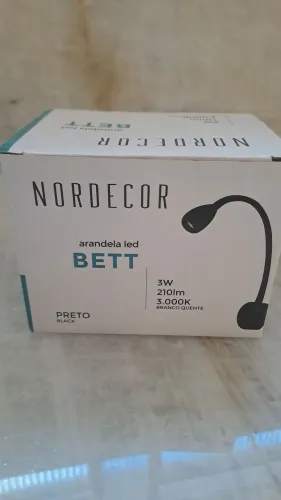 Arandela led Bett 3W kit 10 peças