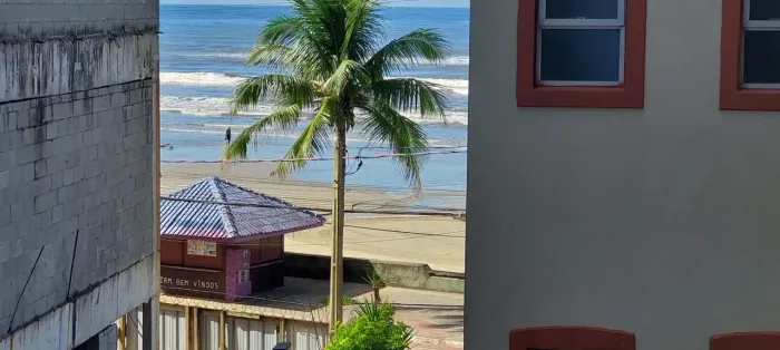 APARTAMENTO PARA VENDA PÉ NA AREIA 02 QUARTOS 70M² VISTA MAR MOBILIADO NA VILA ATLÂNTICA M