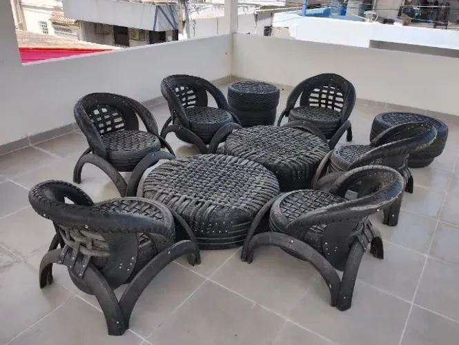 Jogo de poltronas de Pneus 
