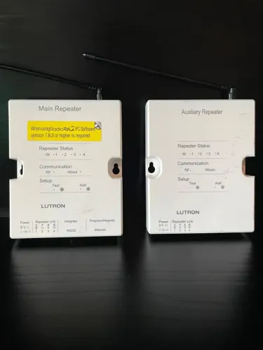 Kit Automação Lutron RadioRA 2 Main Repeater + Auxiliary Repeater.