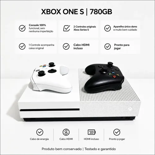 Xbox one s, único dono.