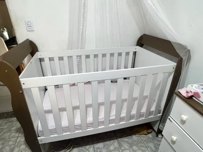 BERÇO AMERICANO COM COLCHÃO ORTOBOM